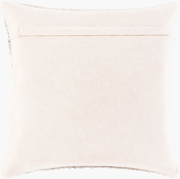 Surya Nobility 22” Luxury Accent Pillow - Elegant Traditional Style For Sofa Or Bed, Cozy & Durable Comfort Off,White Wool,Polyester,Viscose,Cotton Nbi007-2222p