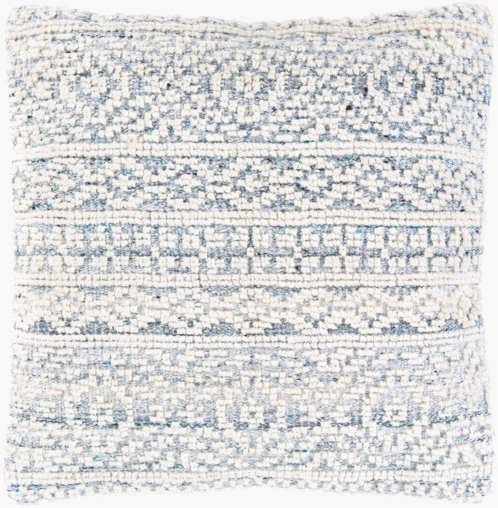 Surya Nobility Hand-knotted Wool Blend Accent Pillow Global Eclectic Pattern for Sofa NBI009-2222P