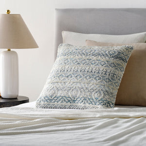 Surya Nobility Hand-knotted Wool Blend Accent Pillow Global Eclectic Pattern for Sofa NBI009-2222P