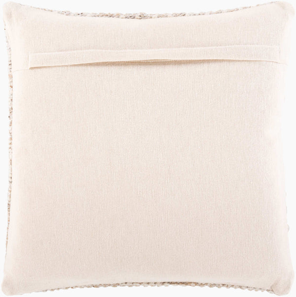 Surya Nobility 22” Luxury Accent Pillow - Elegant Traditional Style For Sofa Or Bed, Cozy & Durable Comfort Tan Wool,Polyester,Viscose,Cotton Nbi011-2222p