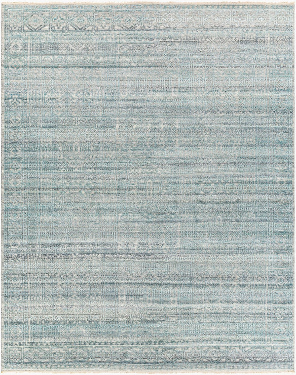 Surya Nobility Hand Knotted Wool Viscose Area Rug Traditional Fringe Living Room Accent 8' x 10' Rectangle NBI2300-810