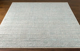 Nobility NBI-2300 8' x 10' Handmade Rug NBI2300-810  Teal, White, Charcoal, Light Slate Surya