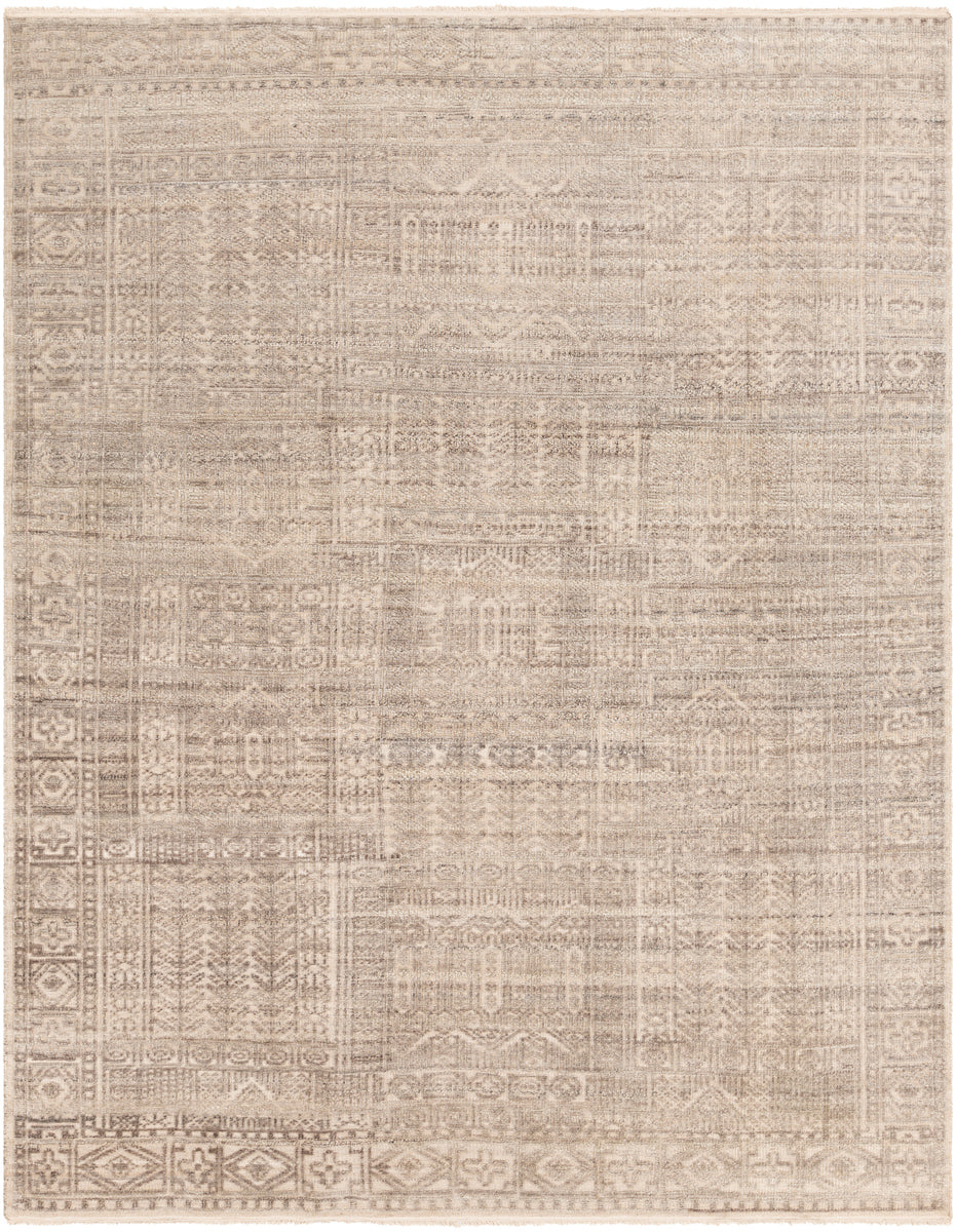 Nobility NBI-2301 6' x 9' Handmade Rug NBI2301-69  Beige, Taupe, Dark Brown Surya