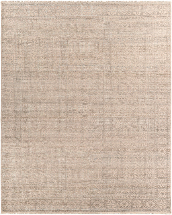 Nobility NBI-2301 8' x 10' Handmade Rug NBI2301-810  Beige, Taupe, Dark Brown Surya