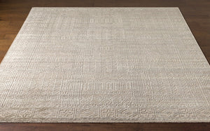 Surya Nobility Hand Knotted Wool Viscose Accent Rug Artisan Medallion for Entryway NBI2301-23