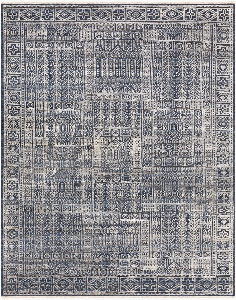 Surya Nobility Hand-knotted Wool Viscose Area Rug Fringe Accent for Entryway or Sitting Room NBI2302-23