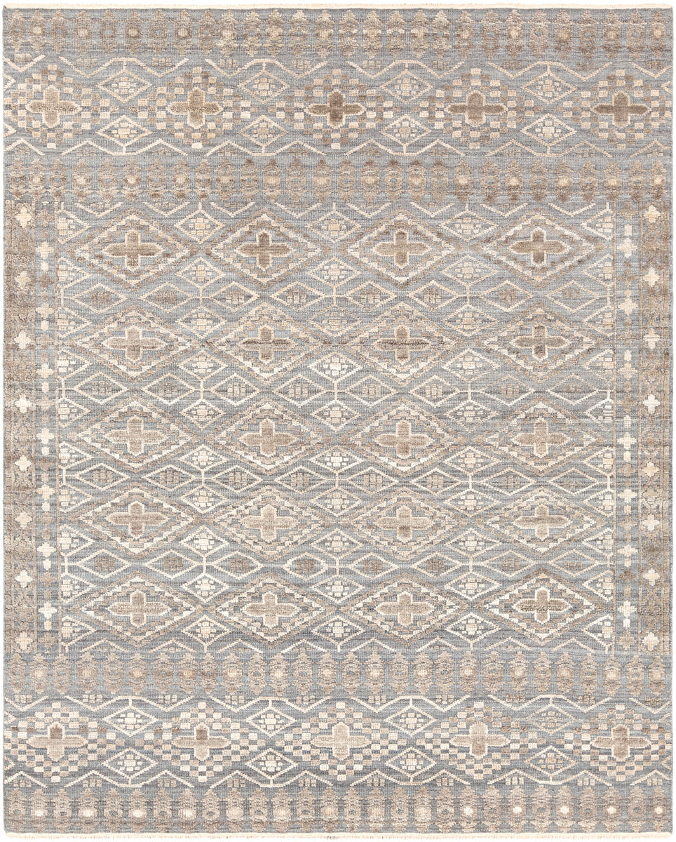 Nobility NBI-2304 6' x 9' Handmade Rug NBI2304-69  Gray, Beige, Brown Surya