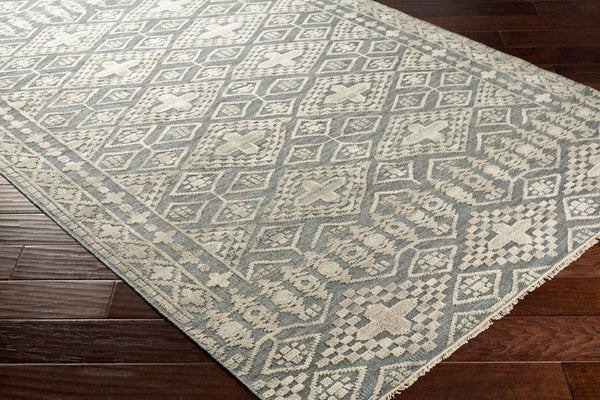 Surya Nobility Hand-knotted Wool Viscose Traditional Area Rug with Artisan Fringe Border NBI2304-23