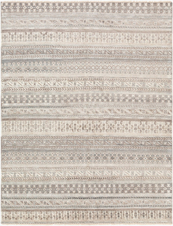 Surya Nobility Hand-knotted Wool Viscose Accent Rug with Fringe for Entryway or Bedside NBI2305-23
