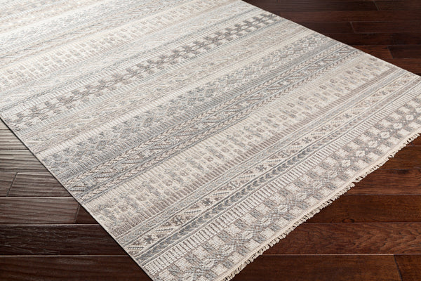 Nobility NBI-2305 8' x 10' Handmade Rug NBI2305-810  Medium Brown, Oatmeal, Light Gray, Dark Brown, Navy, Off-White Surya
