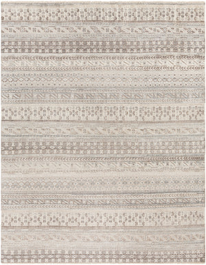 Nobility NBI-2305 8' x 10' Handmade Rug NBI2305-810  Medium Brown, Oatmeal, Light Gray, Dark Brown, Navy, Off-White Surya