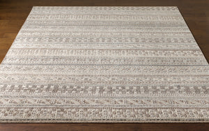 Nobility NBI-2305 8' x 10' Handmade Rug NBI2305-810  Medium Brown, Oatmeal, Light Gray, Dark Brown, Navy, Off-White Surya