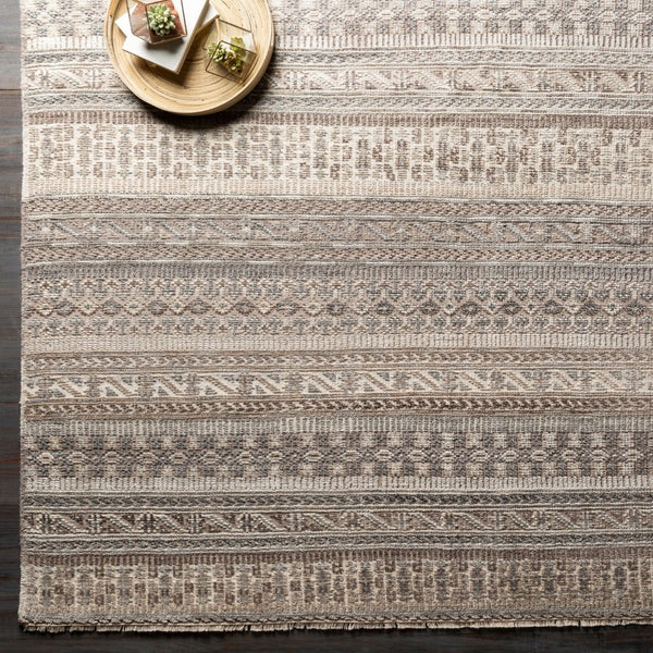 Surya Nobility Hand-knotted Wool Viscose Accent Rug with Fringe for Entryway or Bedside NBI2305-23
