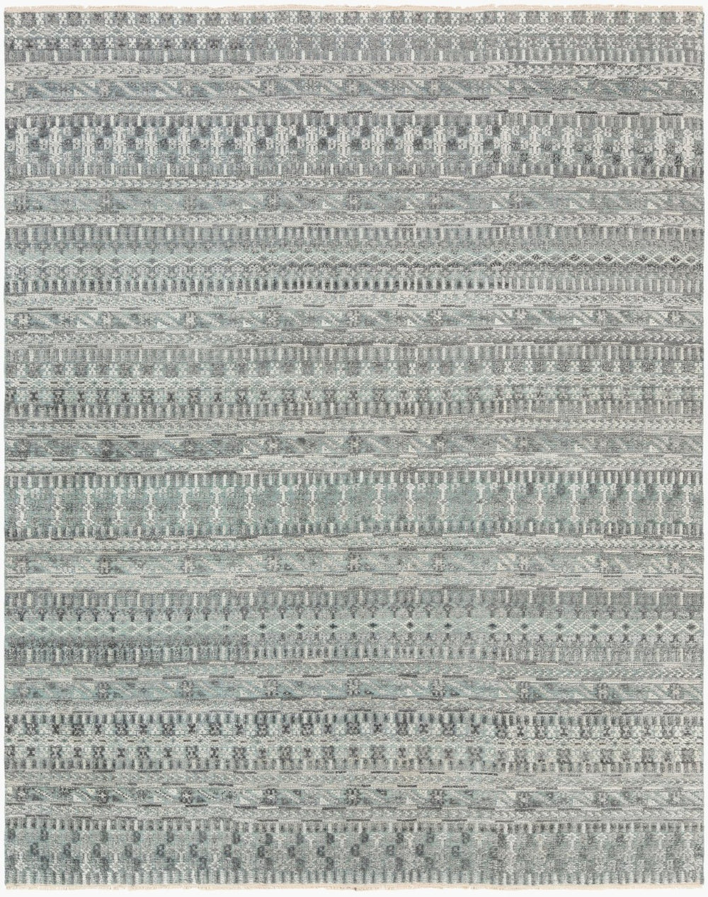 Surya Nobility Hand Knotted Wool Viscose Area Rug Fringe Traditional Living Room Anchor 4' x 6' Rectangle NBI2306-46