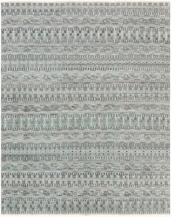 Surya Nobility Hand Knotted Wool Viscose Area Rug Fringe Traditional Living Room Anchor 4' x 6' Rectangle NBI2306-46