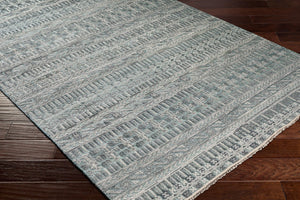 Surya Nobility Hand Knotted Wool Viscose Area Rug Fringe Traditional Living Room Anchor 4' x 6' Rectangle NBI2306-46