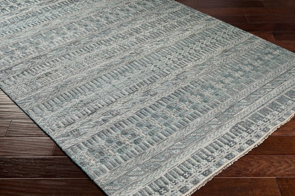 Surya Nobility Hand Knotted Wool Viscose Area Rug Fringe Traditional Living Room Anchor 4' x 6' Rectangle NBI2306-46