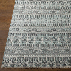 Surya Nobility Hand Knotted Wool Viscose Area Rug Fringe Traditional Living Room Anchor 4' x 6' Rectangle NBI2306-46