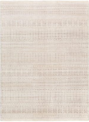 Nobility NBI-2307 6' x 9' Handmade Rug NBI2307-69  Charcoal, Brown, Light Gray, Ivory, Taupe Surya