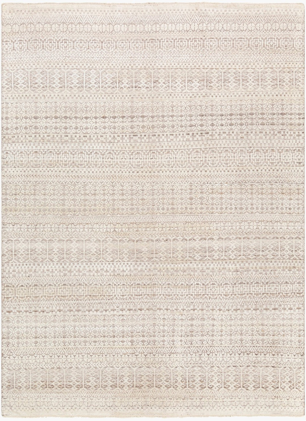 Surya Nobility Hand-knotted Wool Blend Accent Rug Bohemian Fringe for Entryway Decor NBI2307-23