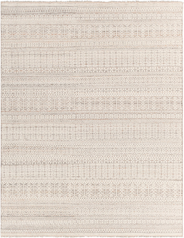 Nobility NBI-2307 8' x 10' Handmade Rug NBI2307-810  Charcoal, Brown, Light Gray, Ivory, Taupe Surya