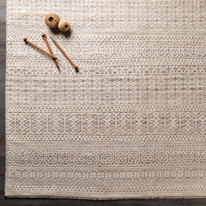 Nobility NBI-2307 8' x 10' Handmade Rug NBI2307-810  Charcoal, Brown, Light Gray, Ivory, Taupe Surya