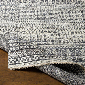 Nobility NBI-2308 8' x 10' Handmade Rug NBI2308-810  Dusty Sage, Oatmeal, Light Gray, Charcoal, Black, Medium Gray Surya