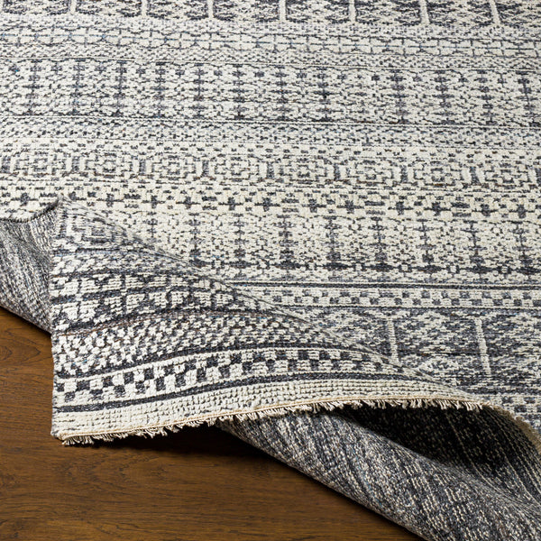 Nobility NBI-2308 8' x 10' Handmade Rug NBI2308-810  Dusty Sage, Oatmeal, Light Gray, Charcoal, Black, Medium Gray Surya