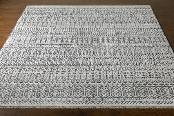 Surya Nobility Hand Knotted Wool Blend Bohemian Area Rug with Fringe for Entryway or Bath NBI2308-23