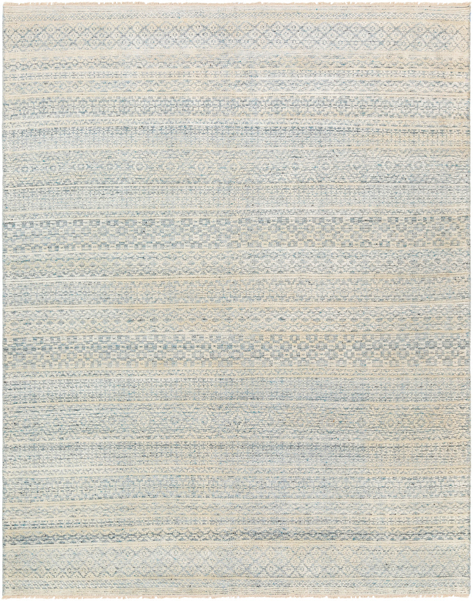 Nobility NBI-2309 6' x 9' Handmade Rug NBI2309-69  Ice Blue, Blue, Navy, Ivory, Taupe Surya