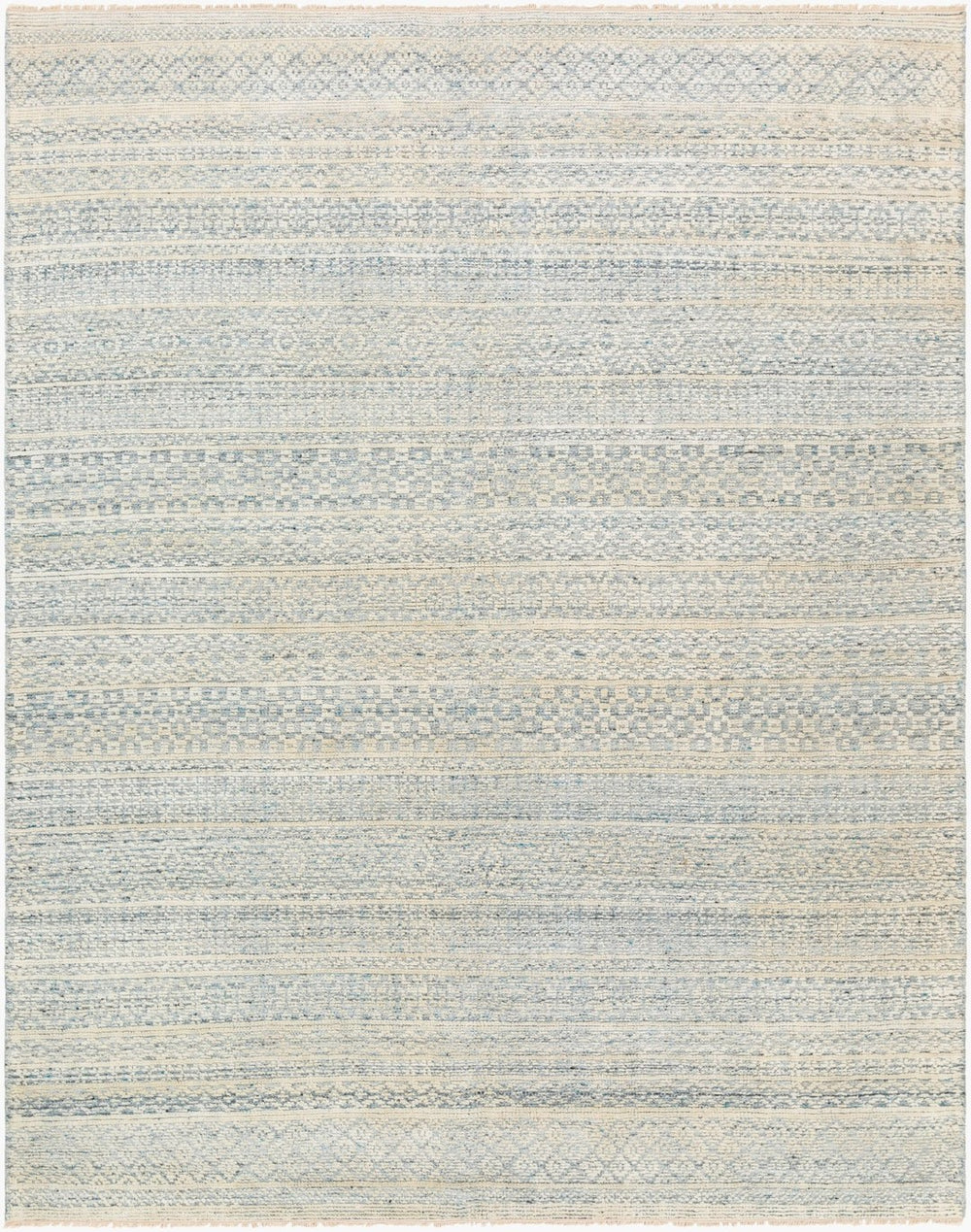 Surya Nobility Hand-knotted Bohemian Wool Viscose Accent Rug with Fringe for Entryway NBI2309-23