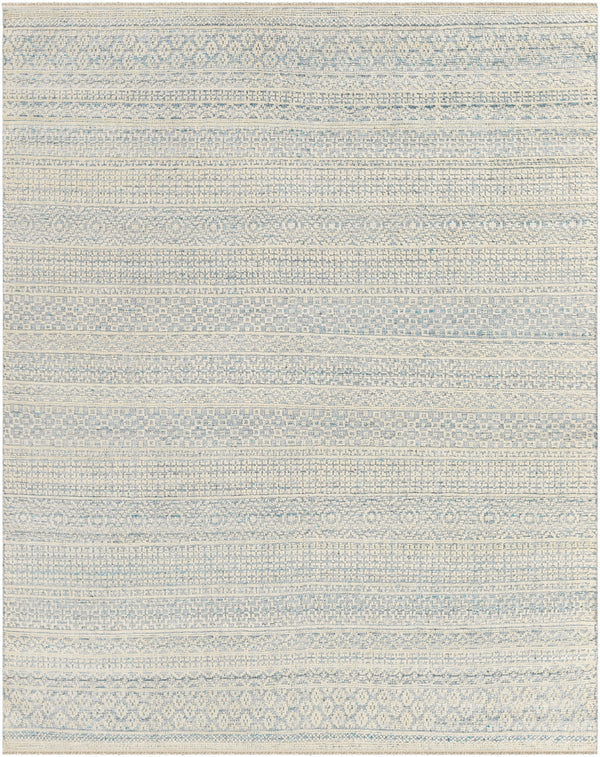 Nobility NBI-2309 8' x 10' Handmade Rug NBI2309-810  Ice Blue, Blue, Navy, Ivory, Taupe Surya