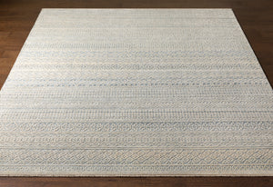 Nobility NBI-2309 8' x 10' Handmade Rug NBI2309-810  Ice Blue, Blue, Navy, Ivory, Taupe Surya
