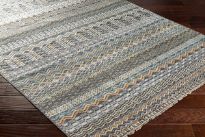 Surya Nobility Hand Knotted Wool Viscose Bohemian Area Rug with Fringe for Entryway NBI2312-23