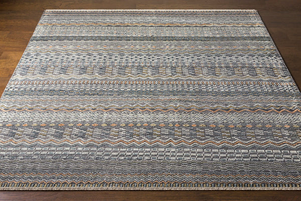 Surya Nobility Hand Knotted Wool Viscose Bohemian Area Rug with Fringe for Entryway NBI2312-23