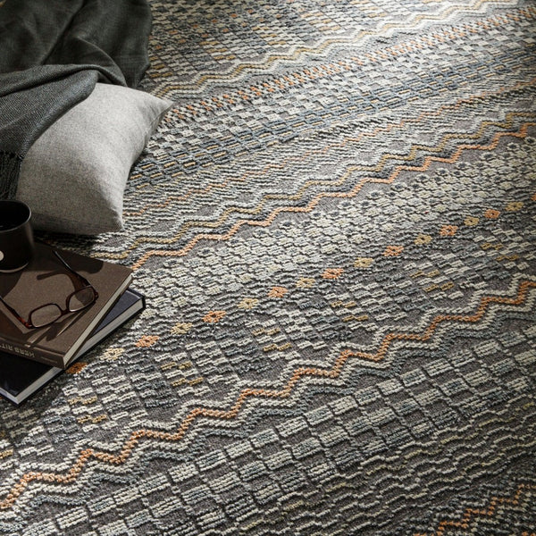 Surya Nobility Hand Knotted Wool Viscose Bohemian Area Rug with Fringe for Entryway NBI2312-23