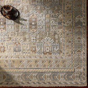 Surya Nobility Hand-knotted Wool Viscose Accent Rug with Fringe for Entryway or Bedroom NBI2313-23