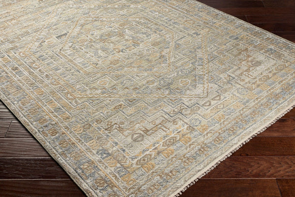 Surya Nobility Hand-knotted Wool Viscose Accent Rug with Fringe for Entryway or Bedroom NBI2314-23