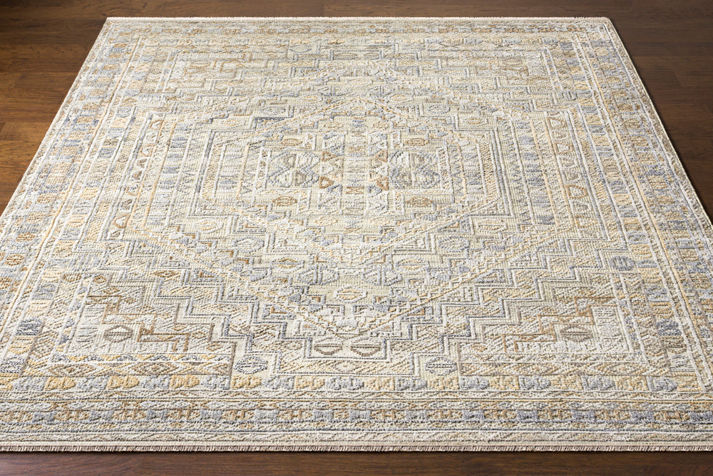 Nobility NBI-2314 6' x 9' Handmade Rug NBI2314-69  Tan, Charcoal, Wheat, Light Gray Surya
