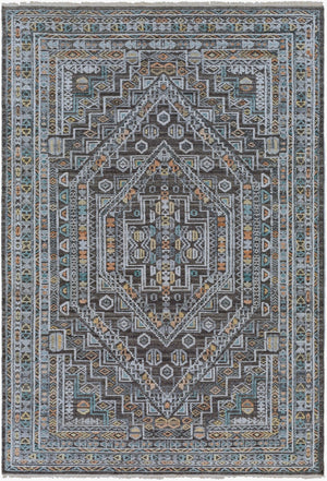 Surya Nobility Hand Knotted Wool Viscose Accent Rug with Fringe for Entryway or Bedroom NBI2315-23