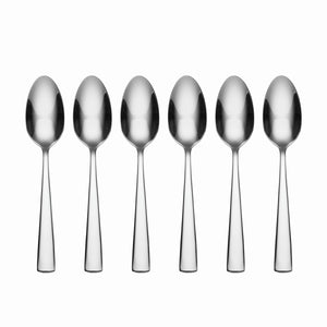 Lenox Oneida Nocha Everyday Flatware Teaspoons, Set of 6 Metallic, STAINLESS METAL H098006E