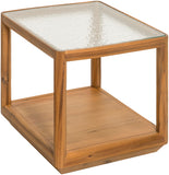 Northbank NBK-003 21"H x 22"W x 22"D End Table NBK003-212222  Top: Wheat; Base: Wheat Surya