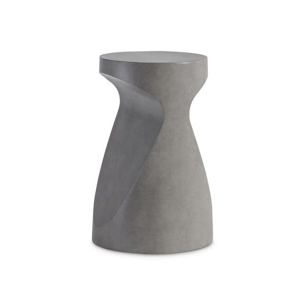 Bernhardt Bernhardt Sereno Accent Table In Sasso Faux-Stone Finish — Sculptural Rustic-Modern Side Table, 16" 329113