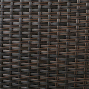 English Elm Christopher Knight Home® - RIAD Wicker Round Foldable Dining Table Brown Multi – Weather & Water Resistant, Seats 4, Compact Fold 61380.00MBRN