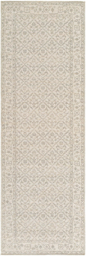 Livabliss Maan Turkish Woven Jute Blend Low Pile Rug for Entryways and High Traffic Areas Gray, White 2'7" x 7'10" NBMA2301-27710