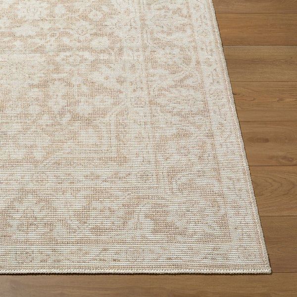 Livabliss Maan Polyester Jute Blend Low Pile Area Rug for Entryways and High Traffic Spaces Oatmeal, White 2'7" x 7'10" NBMA2303-27710