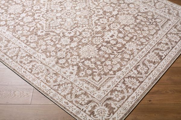 Livabliss Maan Machine Woven Polyester Jute Blend Accent Rug for Entryways and High Traffic Spaces Dark Brown, Oat 1'10" x 2'11" NBMA2306-2211