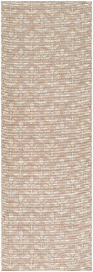 Livabliss Maya Machine Woven Jute Polyester Accent Rug Turkish Folk Pattern for Entryways Light Brown, Wh 2'7" x 7'10" NBMY2300-27710