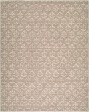 Livabliss Maya Machine Woven Jute Polyester Accent Rug Turkish Folk Pattern for Entryways Light Brown, Wh 6'7" x 9' NBMY2300-679