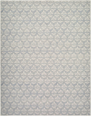 Livabliss Maya Global Flatweave Accent Rug Jute Polyester Blend for Bohemian Modern Interiors Sky Blue, White 6'7" x 9' NBMY2301-679